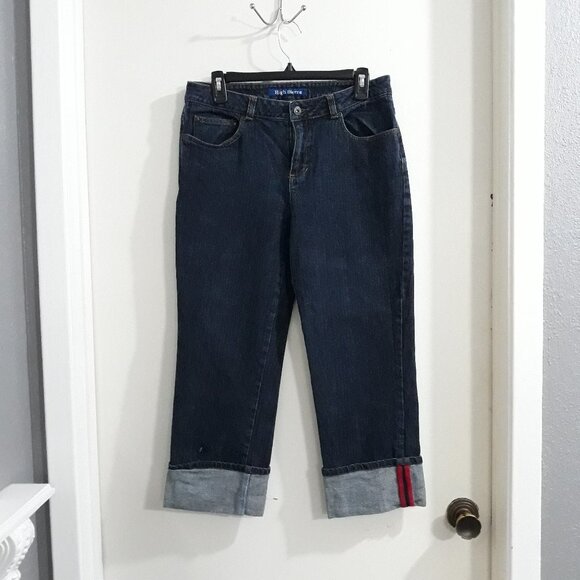High Sierra Pants - High Sierra Women's Cuffed Capris Blue Jeans